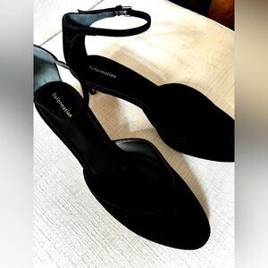 Reformation Low Heel Shoes w Ankle Strap Black 39.5